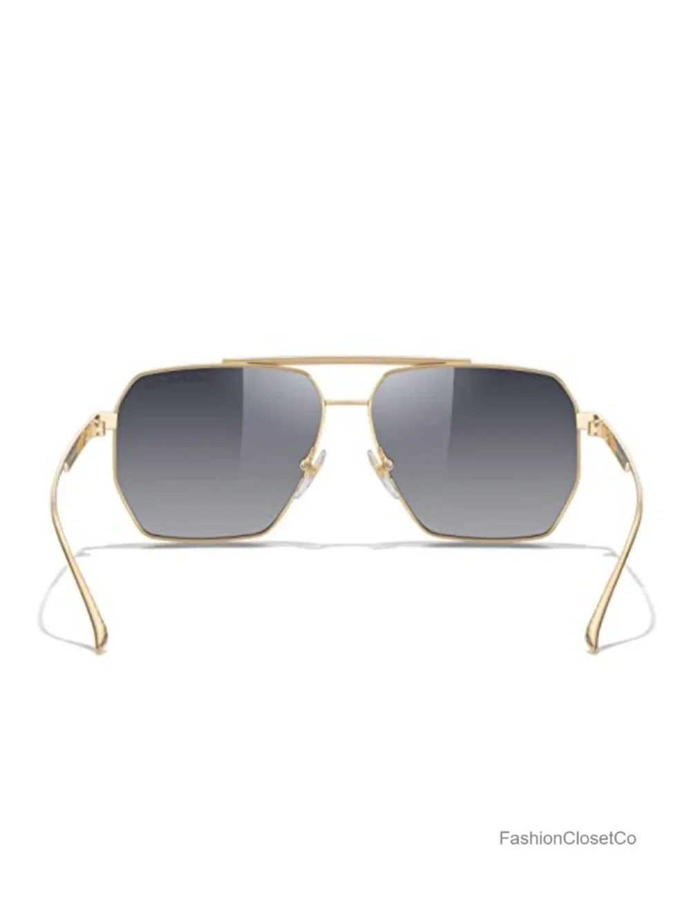 Oversized Polarized Square Sunglasses Metal Frame UV400 Retro Vintage Shades